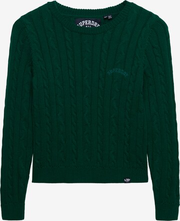 Superdry & Co Trui 'Essentials' in Groen: voorkant
