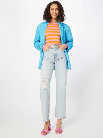 NA-KD Wide leg Jeans in Blauw