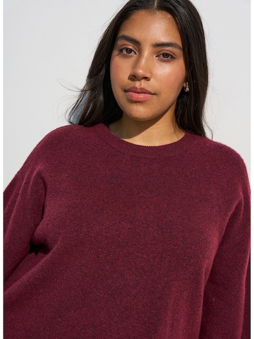Pullover 'Cavista' di Zizzi in rosso