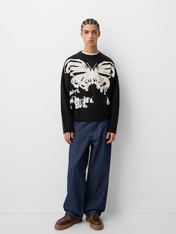 Bershka Pulover | črna barva