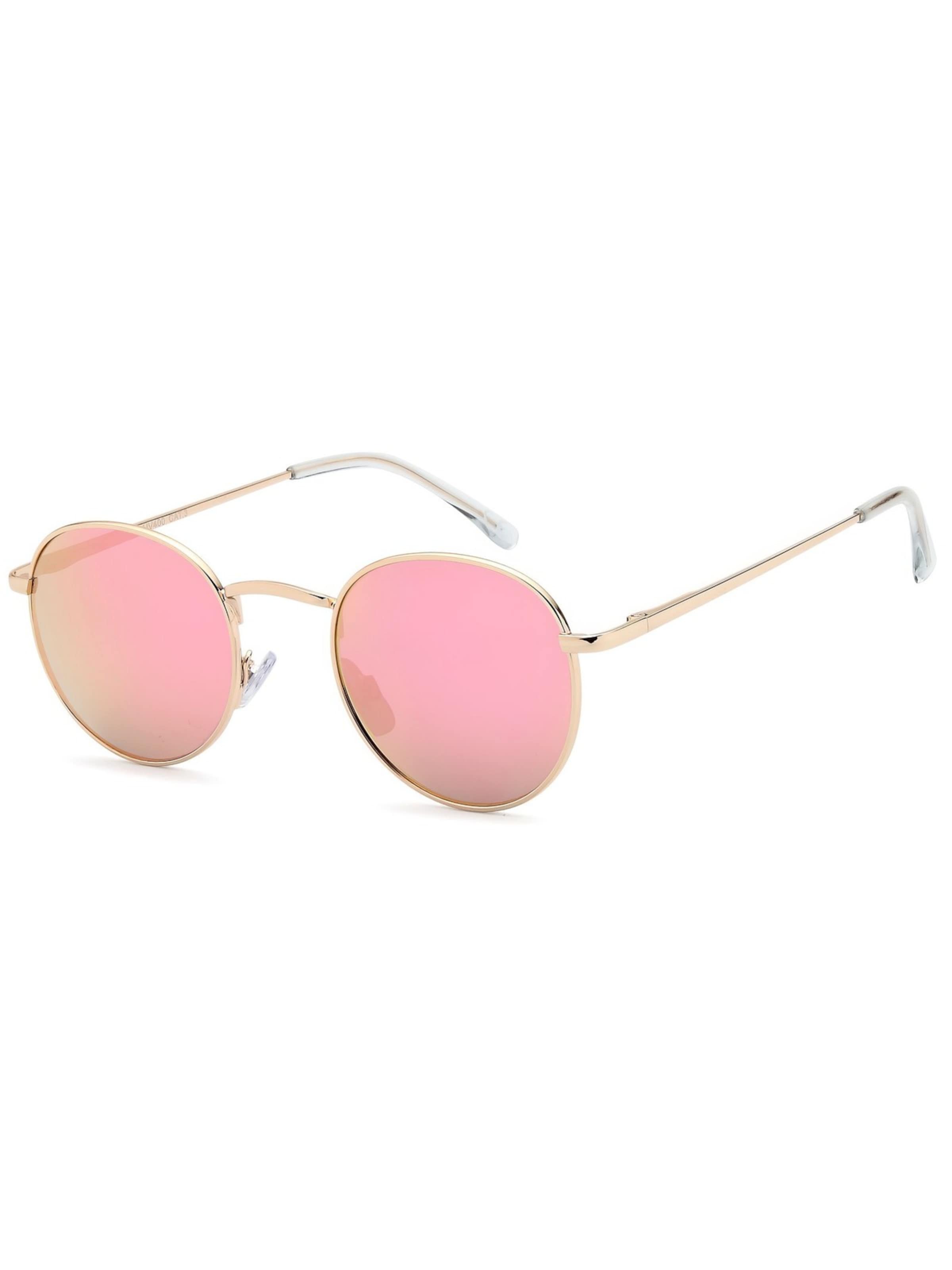 styleBREAKER Sonnenbrille 'Sonnenbrille Pantobrille rund'‌‌‌‌‌‌‌‌‌‌ in Pink: Vorderseite