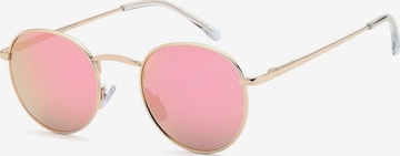 styleBREAKER Sonnenbrille 'Sonnenbrille Pantobrille rund' in Pink: Vorderseite