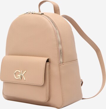 Calvin Klein - Mochila em bege: frente