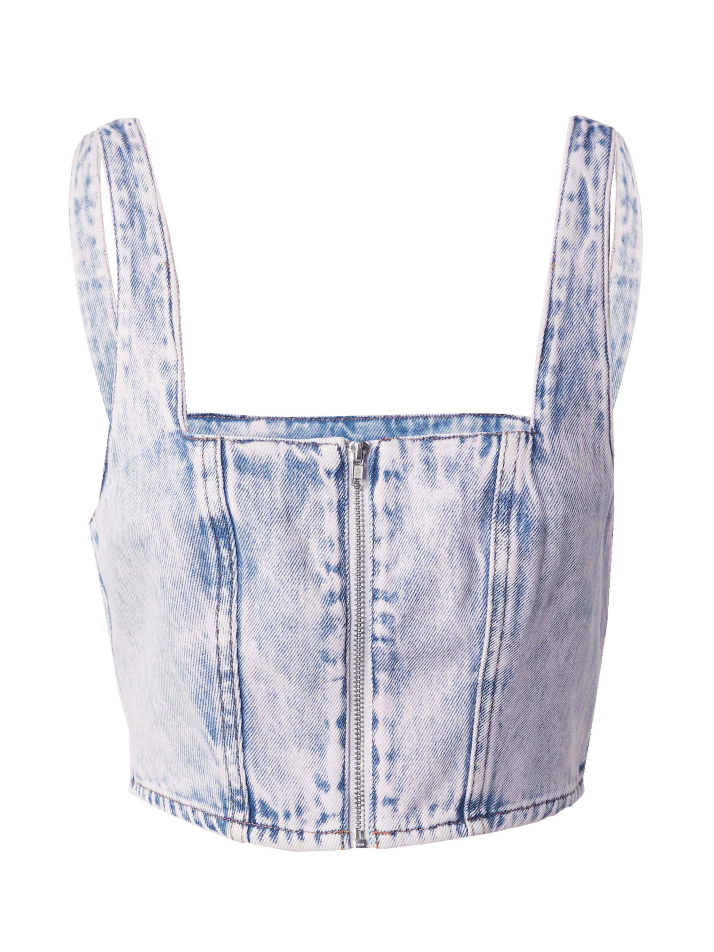 Monki - Top em azul: frente