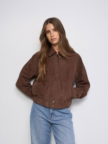 Salsa Jeans Between-Season Jacket in Brown: front