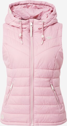 Ragwear Bodywarmer 'LUCINDA' in Roze: voorkant