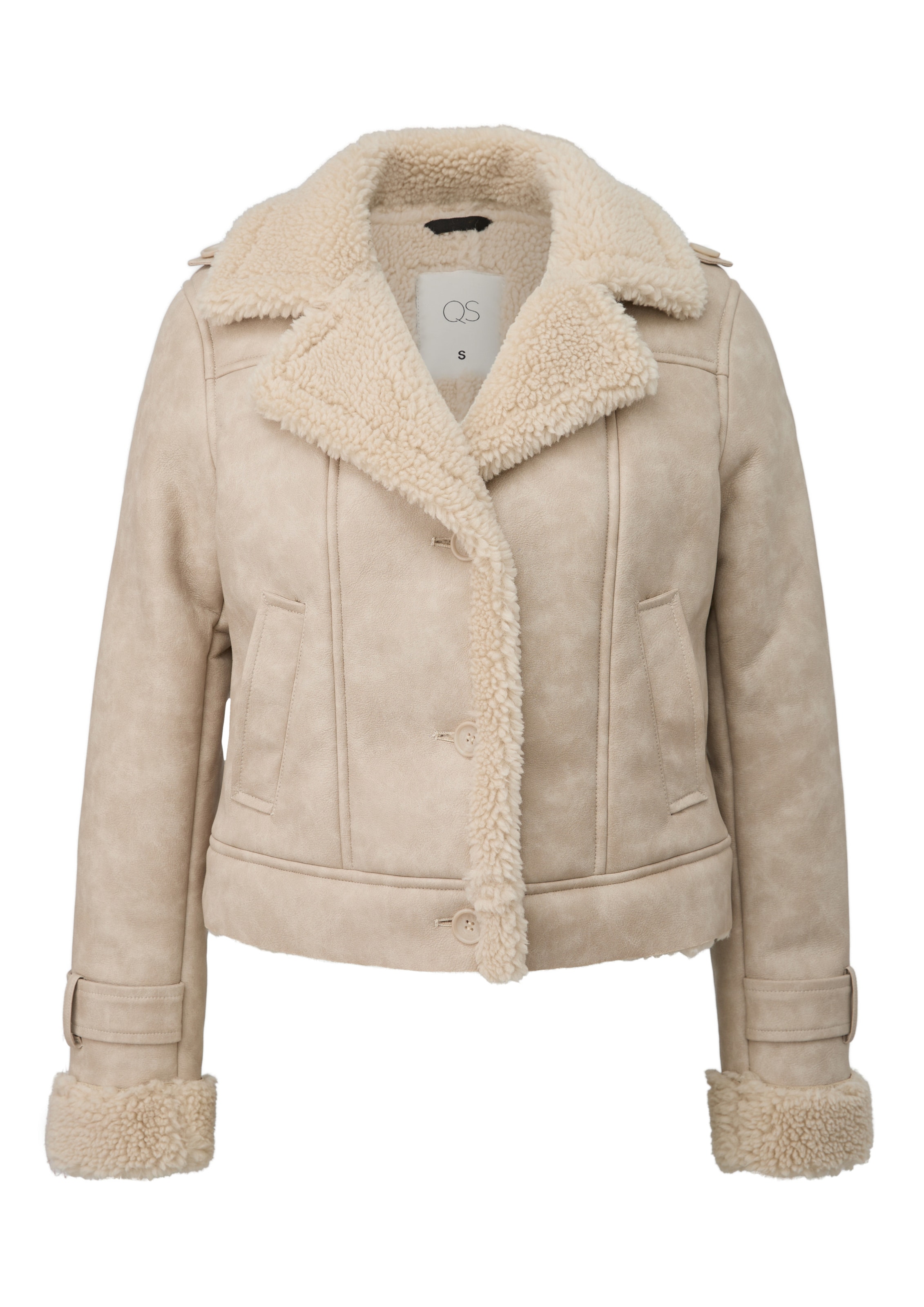 Veste mi-saison QS en beige : devant