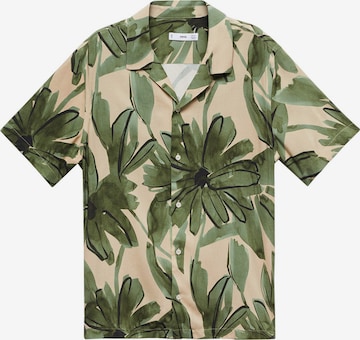 Coupe regular Chemise 'Mauiv' MANGO MAN en vert : devant