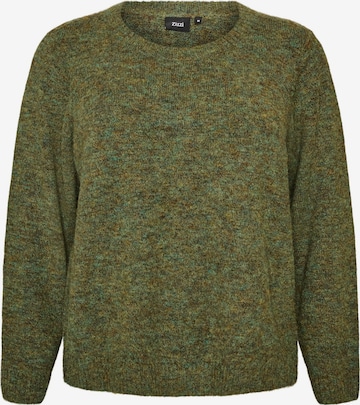 ZizziSweater majica - zelena boja: prednji dio