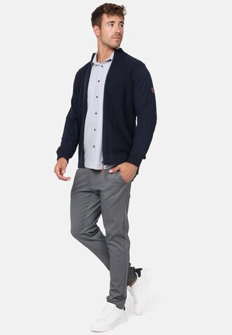 INDICODE JEANS Knit cardigan 'Cason' in Blue