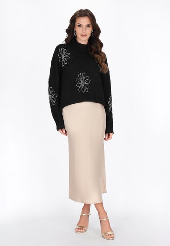 faina - Pullover em preto
