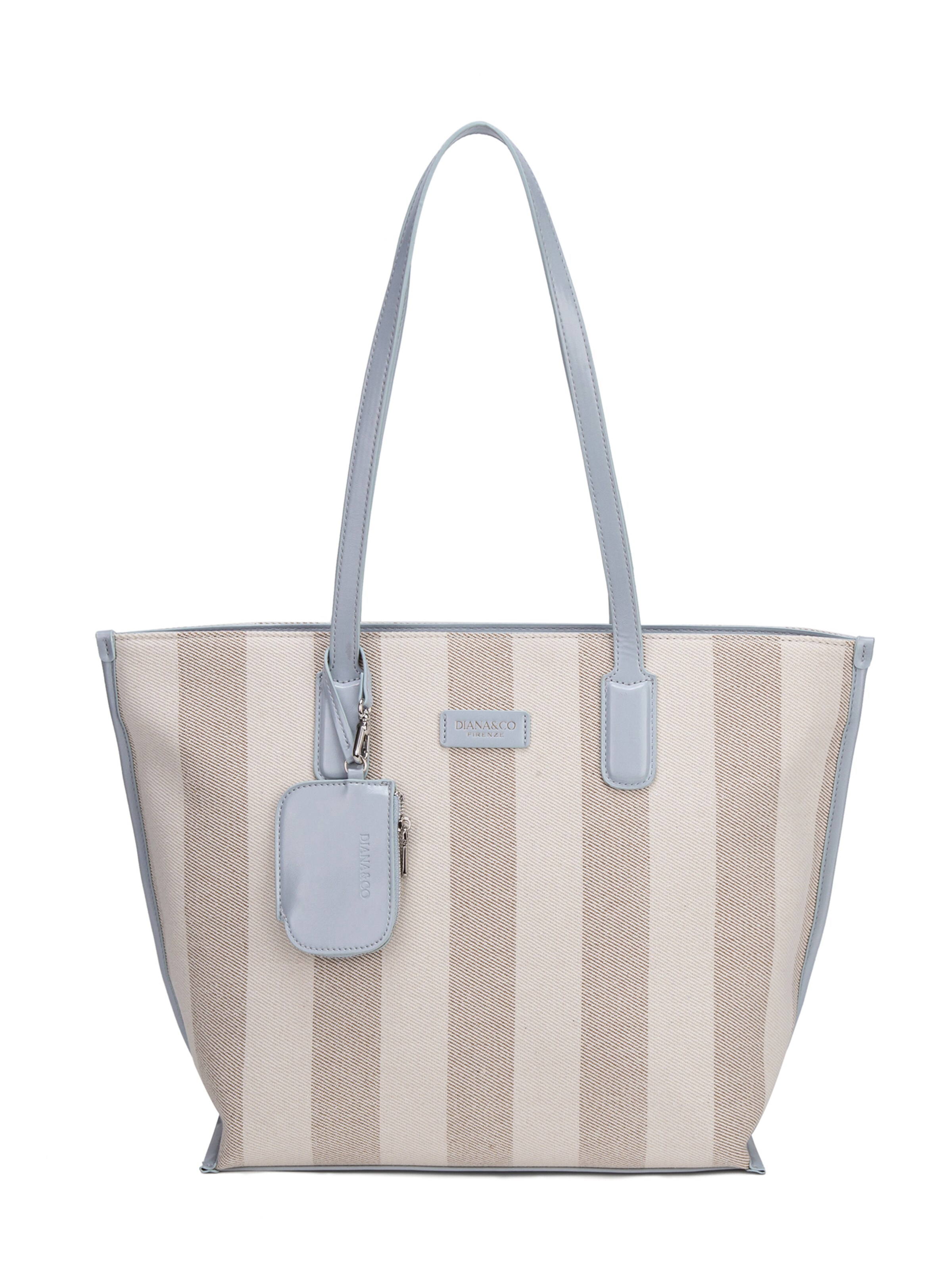 Shopper 'Borsa Shopper Donna Diana & Co Firenze - Righe e con Zip' di Diana&Co. in blu: frontale