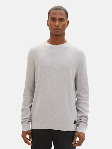 TOM TAILOR Sweater in Grey: front