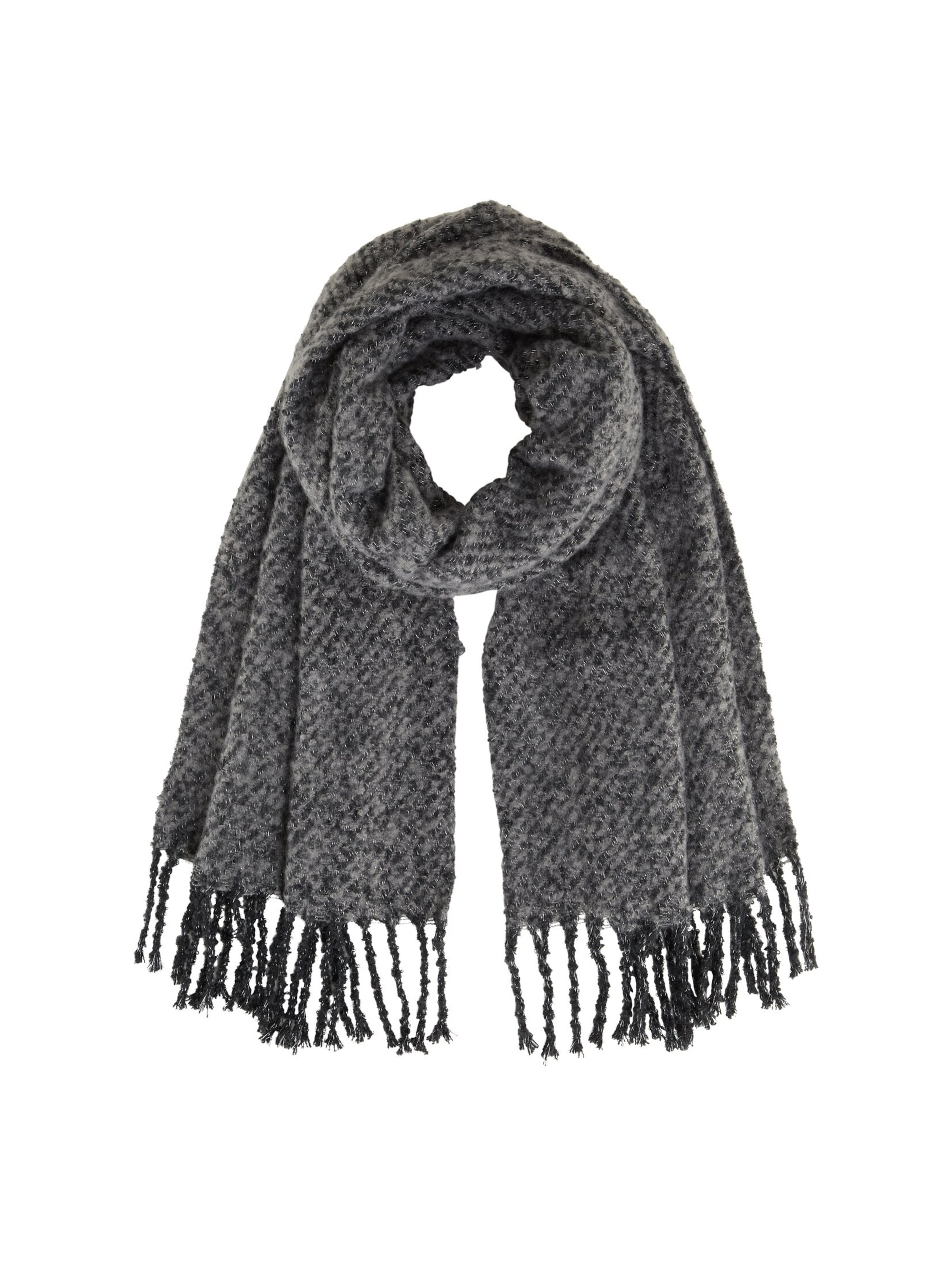 TOM TAILOR Schal in Schwarz: Vorderseite