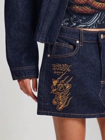 Gonna di Ed Hardy in blu: frontale