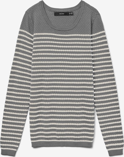 VERO MODA Pullover 'VMCARE' in M in grau / weiß, Produktansicht
