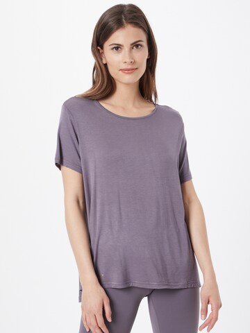 ENDURANCE Funkčné tričko 'Siva' - fialová: predná strana