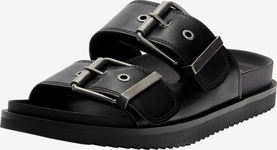 Pull&Bear Mule en noir / argent, Vue avec produit