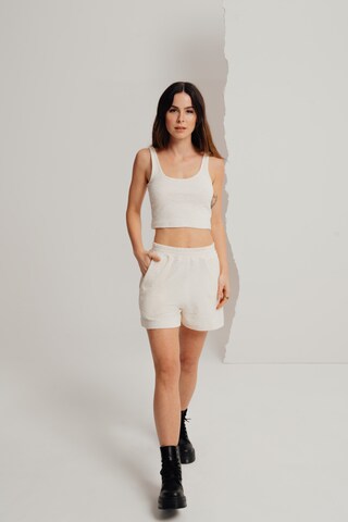 A LOT LESS Regular Pants 'Alanis' in White