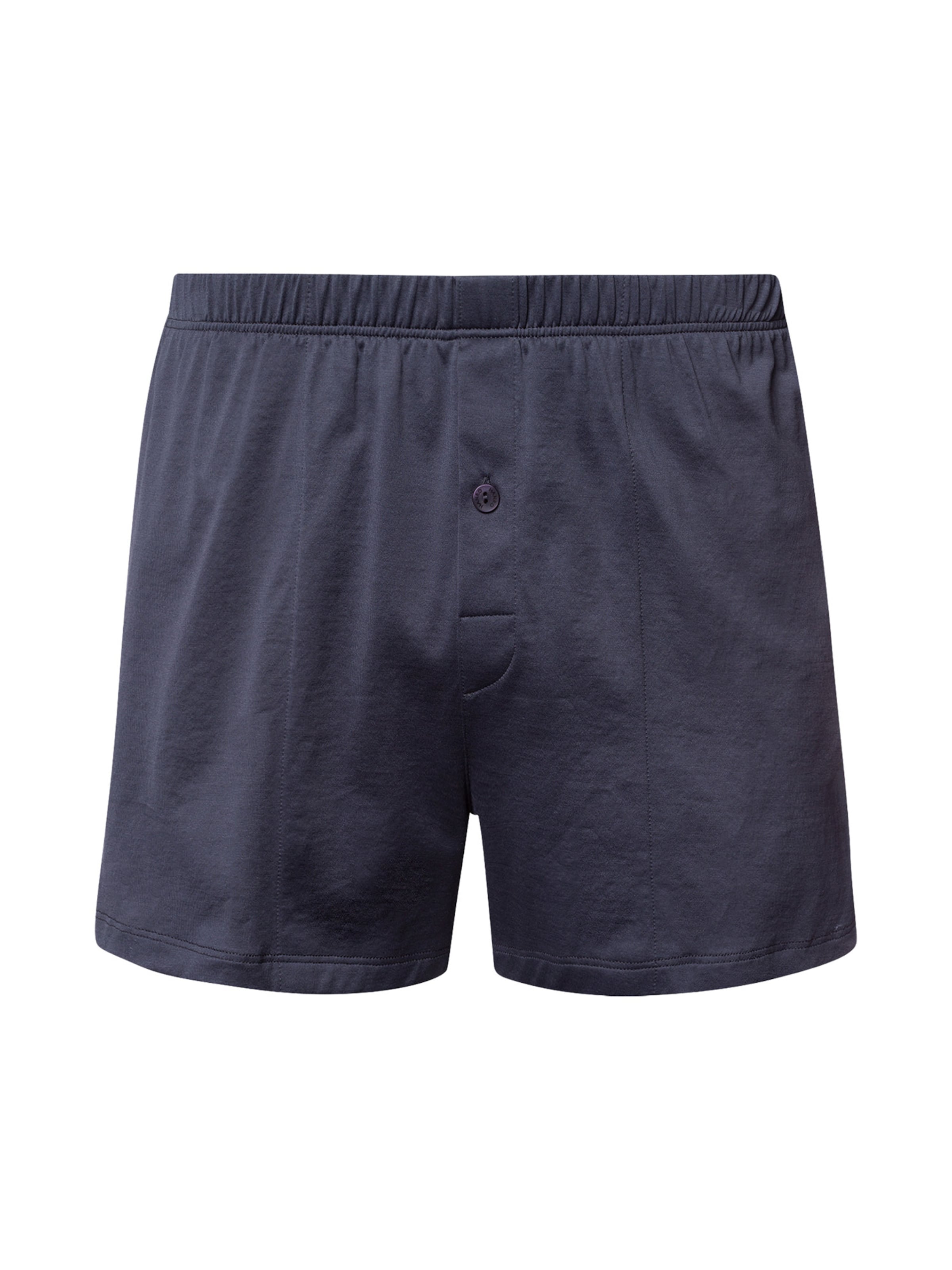 Hanro - Boxers ' Cotton Sporty ' em azul: frente