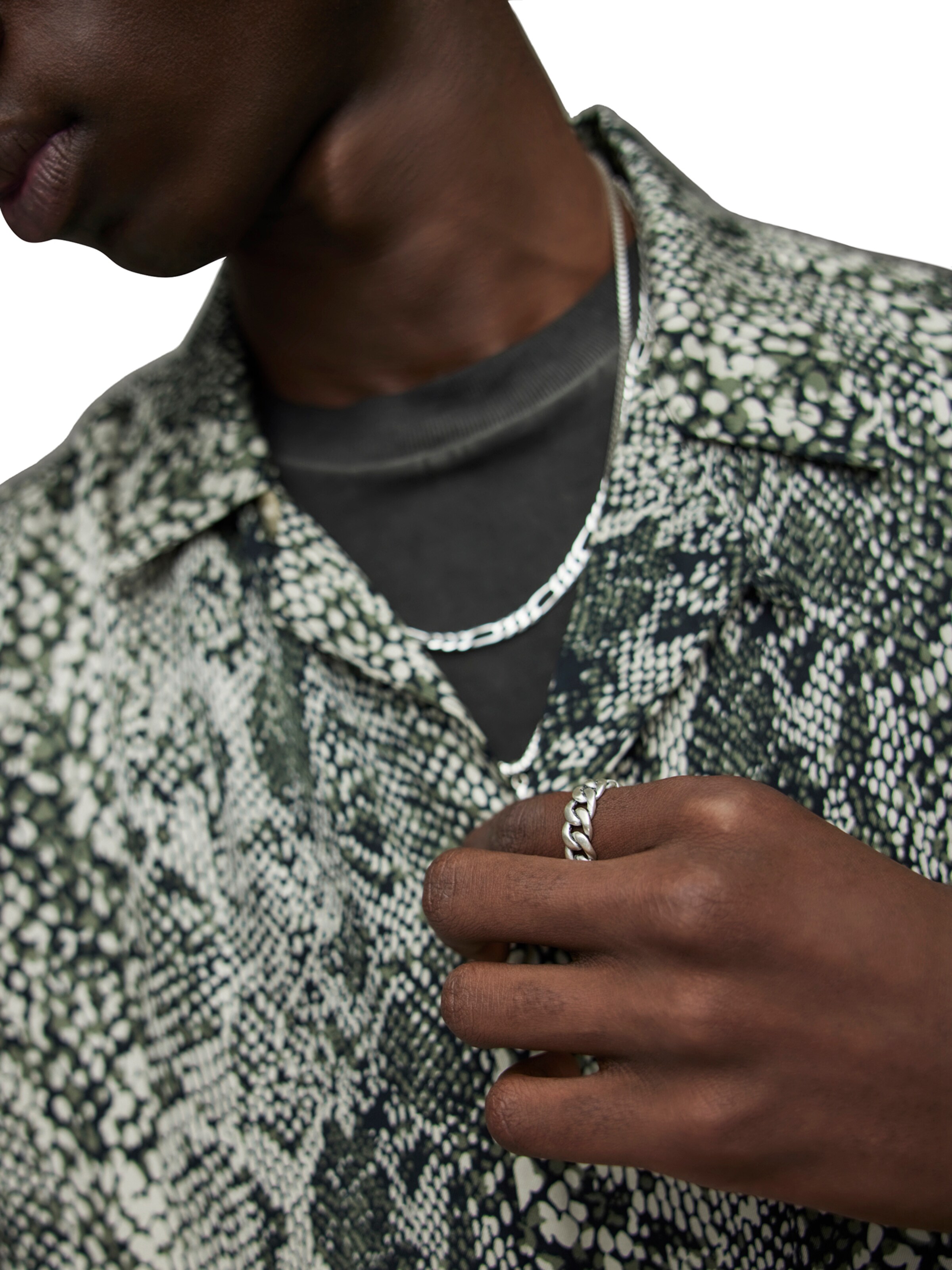 AllSaints Ring in Zilver: voorkant