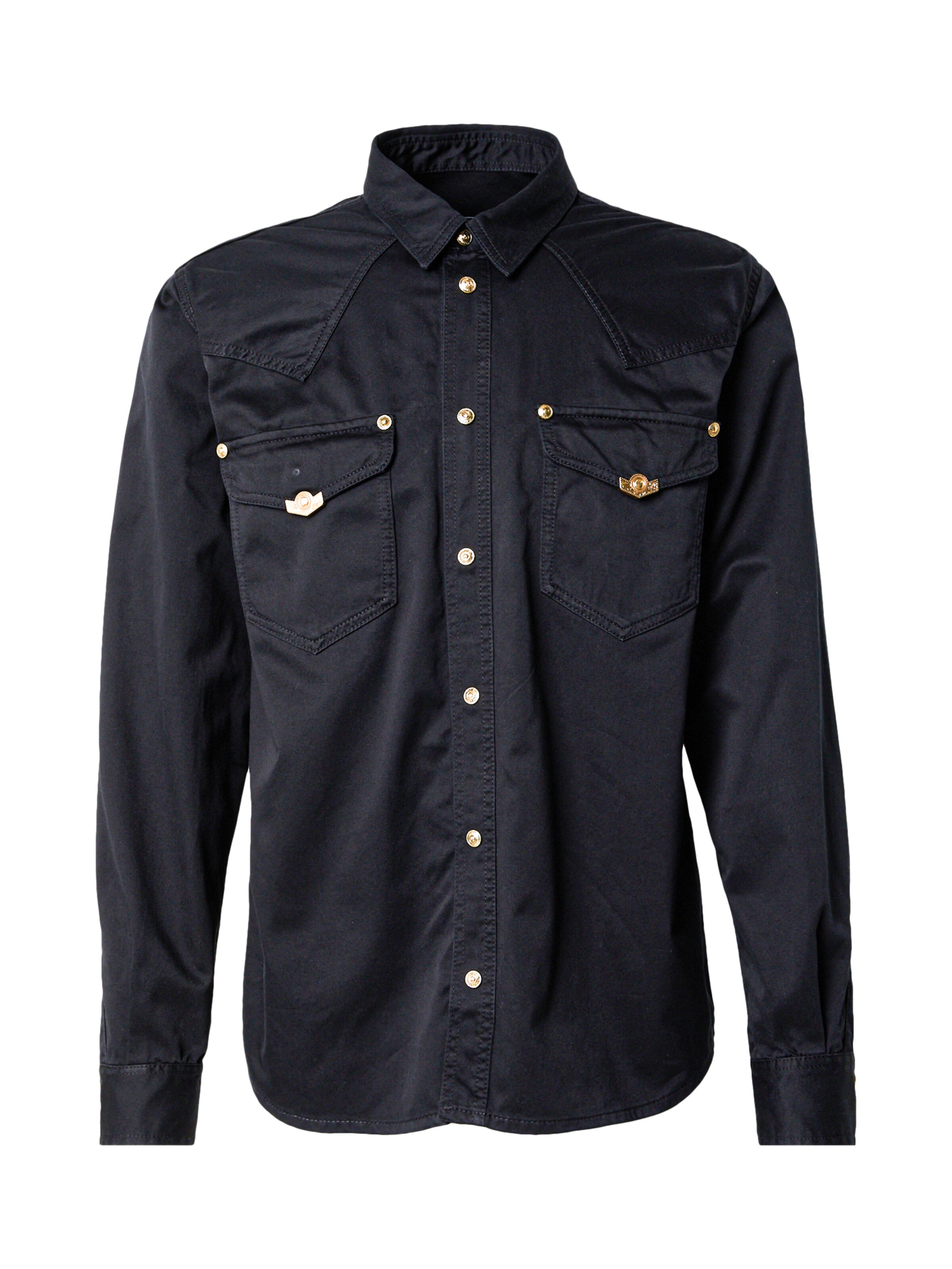 Regular fit Camicia di Versace Jeans Couture in nero: frontale