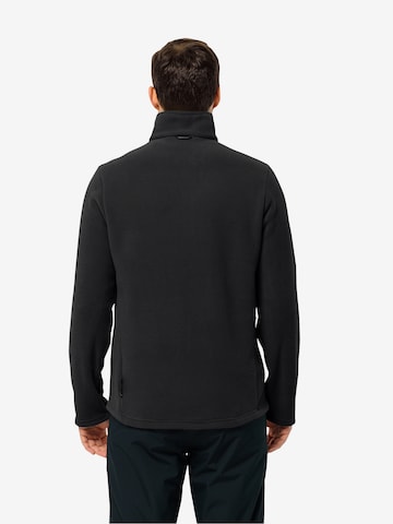 JACK WOLFSKIN Athletic fleece jacket 'Winterstein' in Black