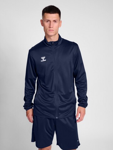 Hummel Sportsweatvest 'ESSENTIAL' in Blauw: voorkant