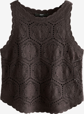 Next Broderad topp i brun: framsida