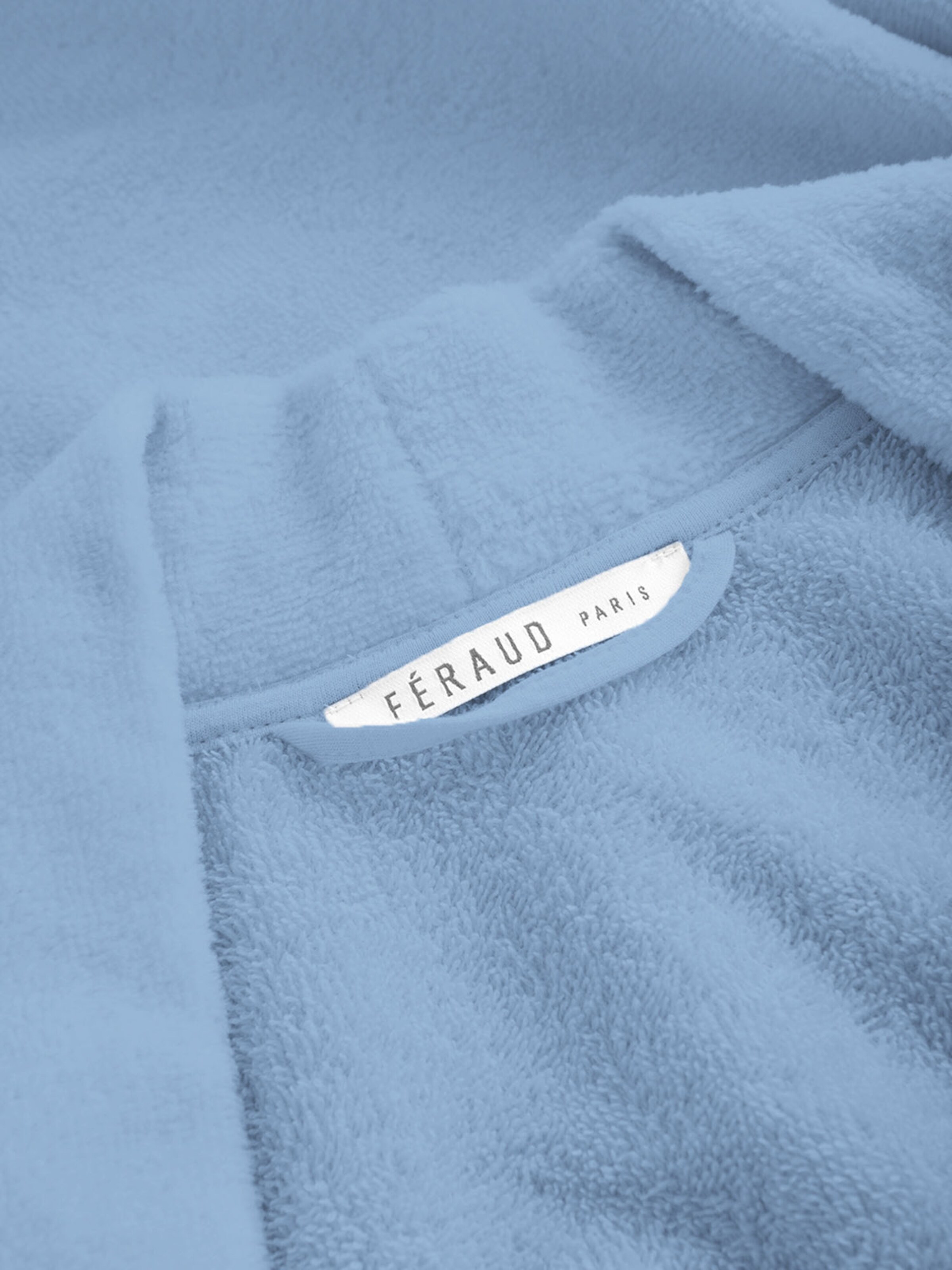 FÉRAUD PARIS Short Bathrobe ' Spa ' in Blue