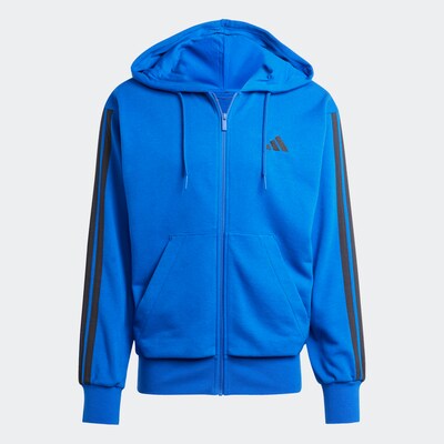 ADIDAS SPORTSWEAR Athletic Zip-Up Hoodie 'Essentials' in Blue / Black, Item view