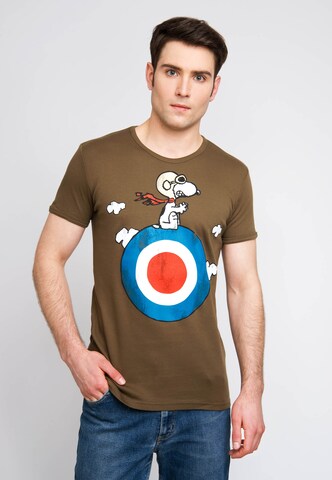 LOGOSHIRT Shirt in Brown: front