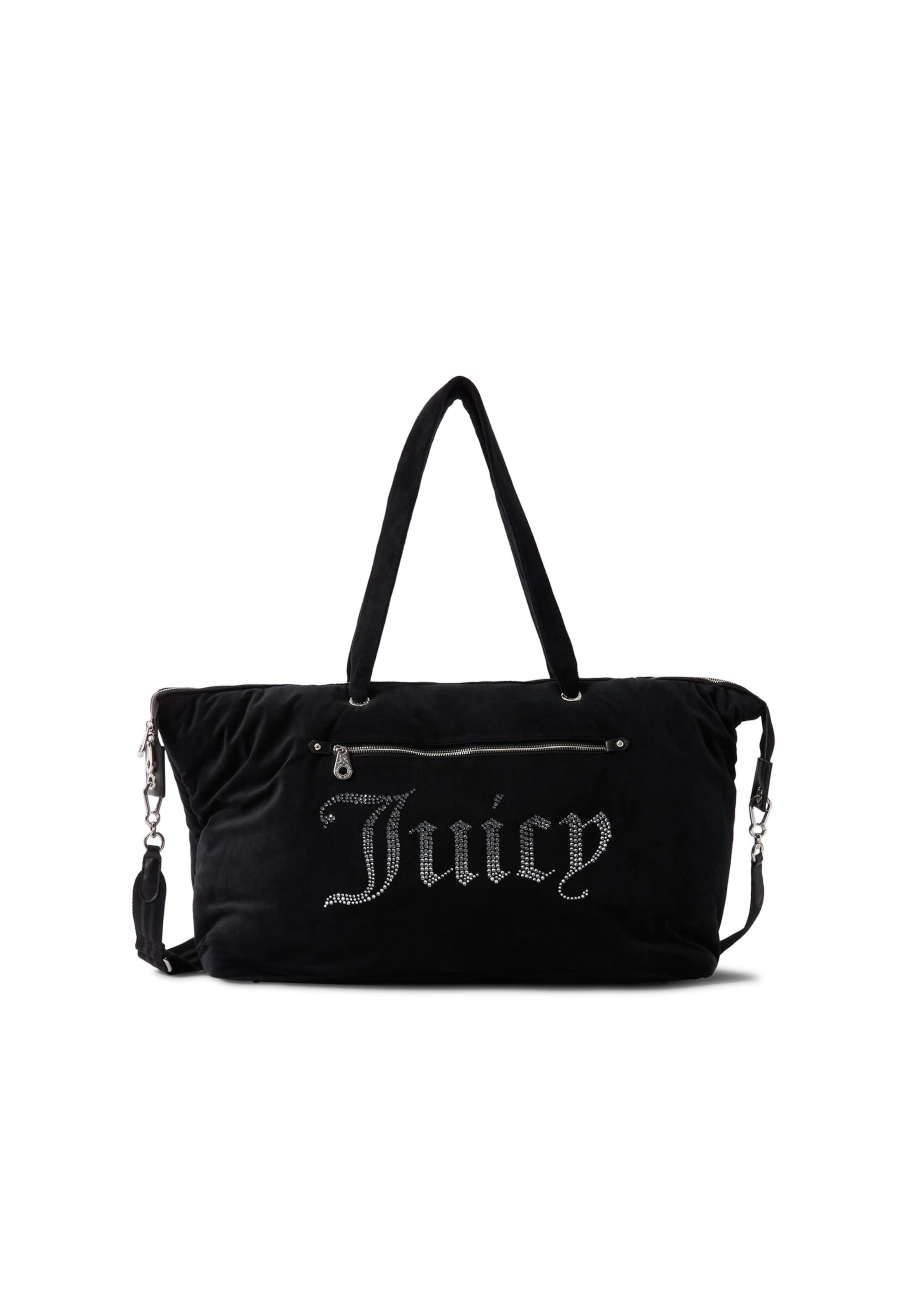 Juicy Couture - Bolsa de fin de semana en negro: frente