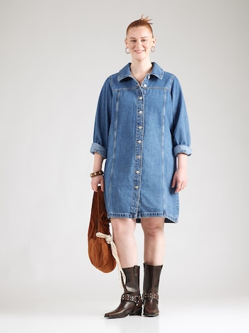 Vero Moda Curve - Vestido camisero 'VMCFindo' en azul