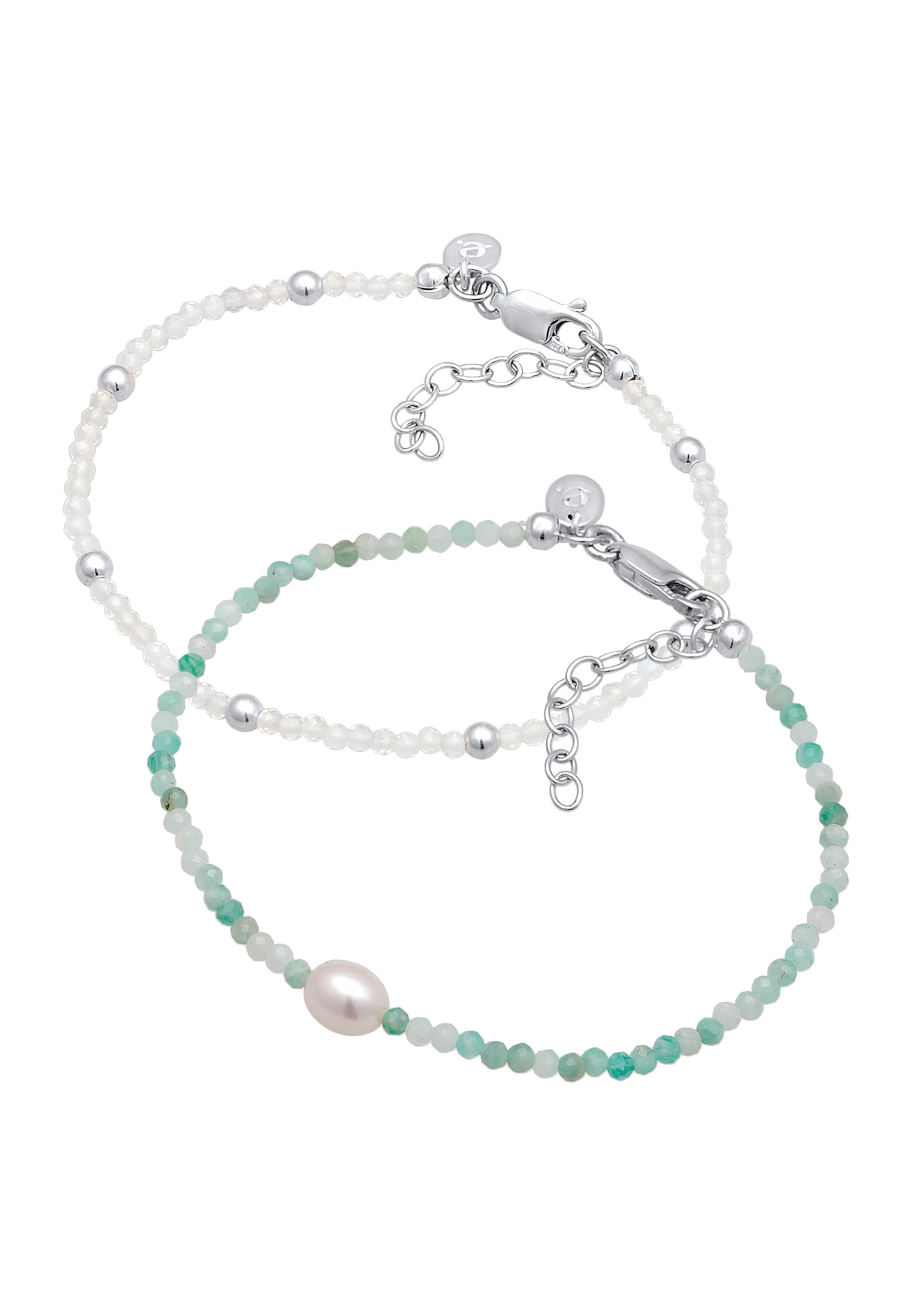 ELLI PREMIUM Armband in Grün: Vorderseite