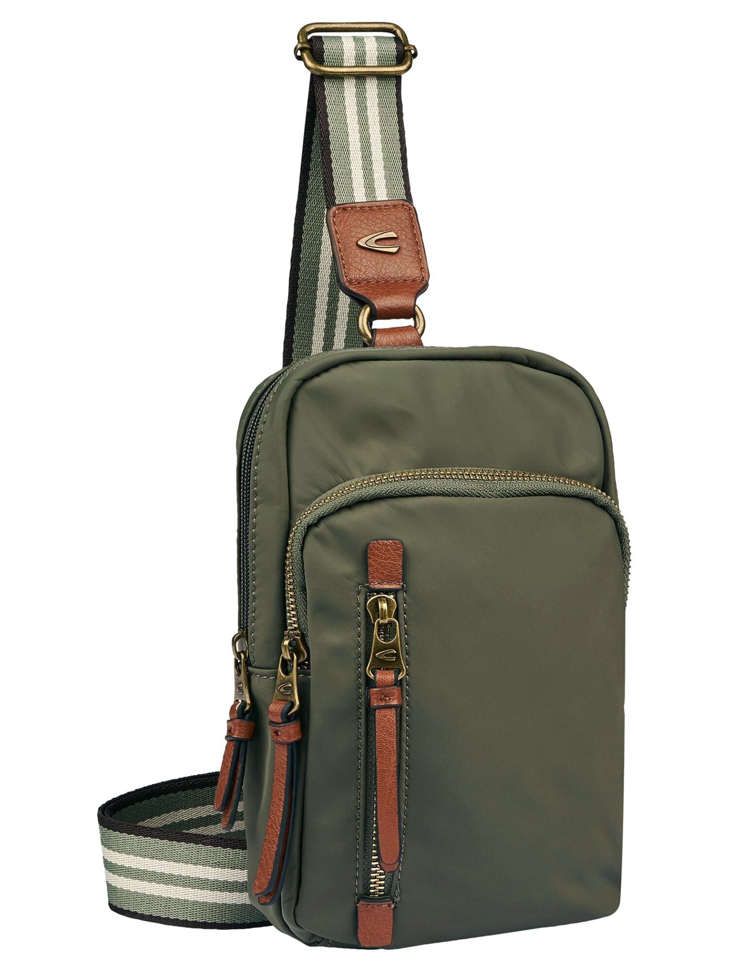 CAMEL ACTIVE Umhängetasche 'Bari' in Grün: Vorderseite