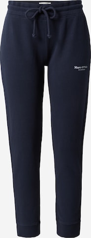 Marc O'Polo Tapered Pants in Blue: front