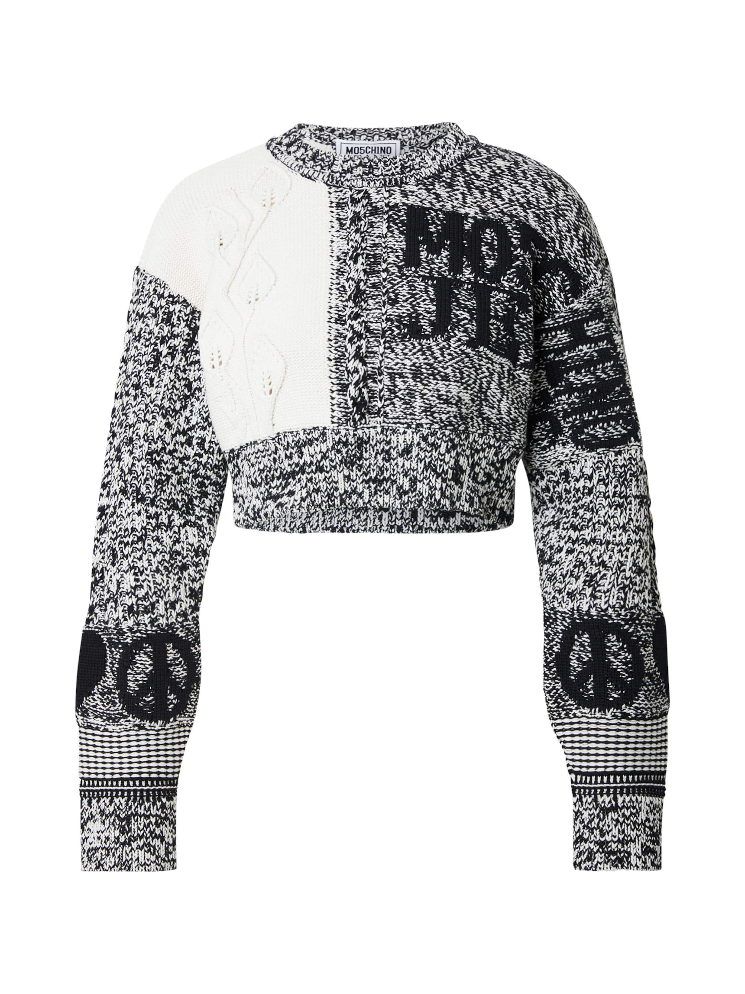 Moschino Jeans Pullover i hvid: forside