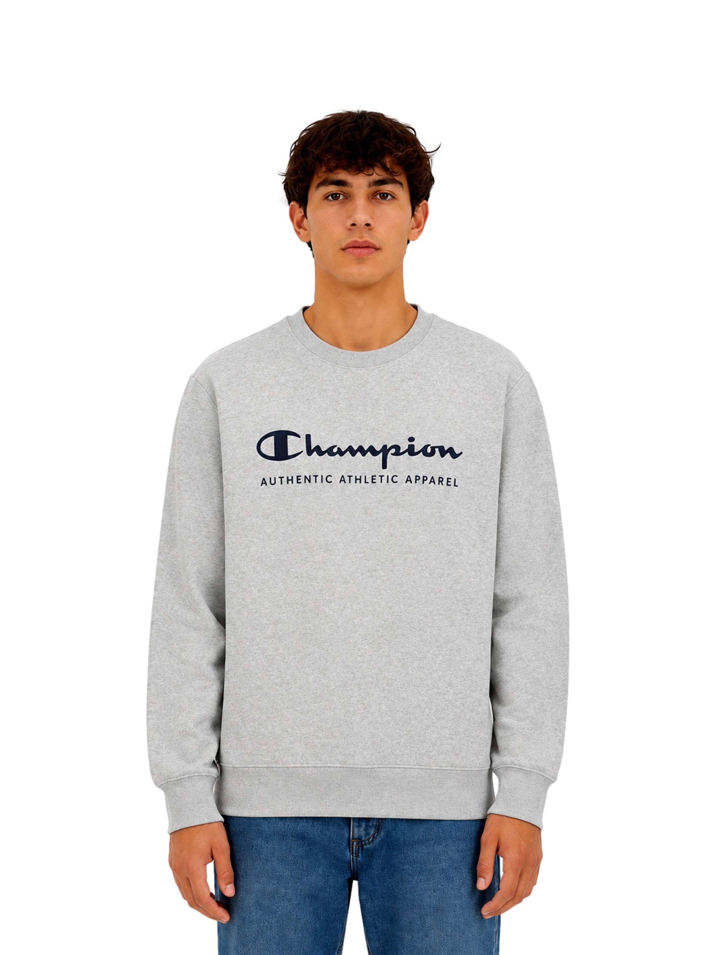Sweat-shirt Champion en gris : devant