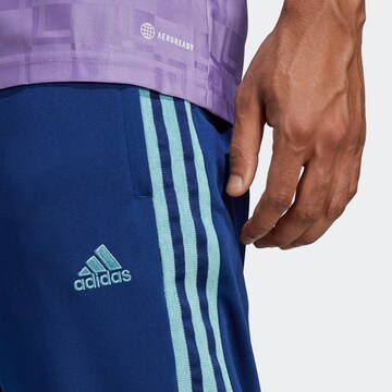 ADIDAS SPORTSWEAR Slim fit Workout Pants 'Tiro' in Blue