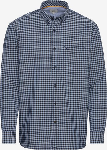 CAMEL ACTIVE - Regular Fit Camisa clássica 'Vichy' em azul: frente