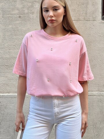 Tricou de la Trend Alaçatı Stili pe roz