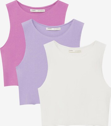 Haut Pull&Bear en violet : devant