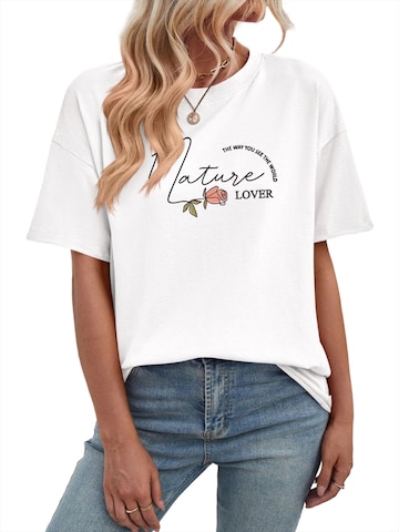 GORHEY Oversized shirt in White: front