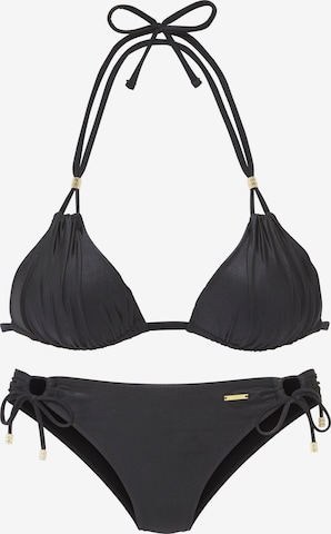 melns Bruno Banani Trijstūra formas Bikini: no priekšpuses