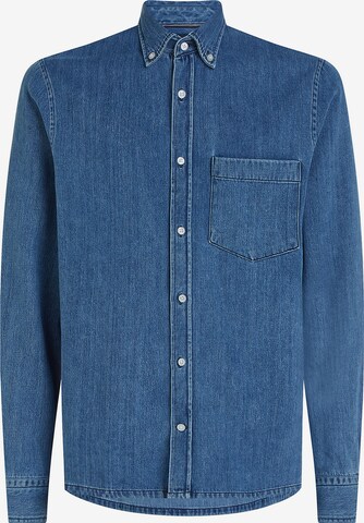 TOMMY HILFIGER Regular fit Overhemd in Blauw: voorkant