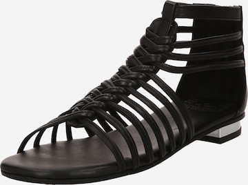 BRONX Páskové sandály 'New-Alys' – černá: přední strana