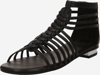 BRONX Sandaler med rem 'New-Alys' i sort / sølv, Produktvisning