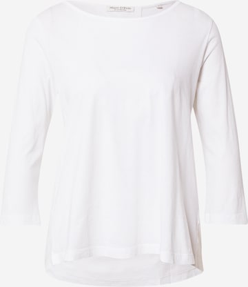 T-shirt Marc O'Polo en blanc : devant