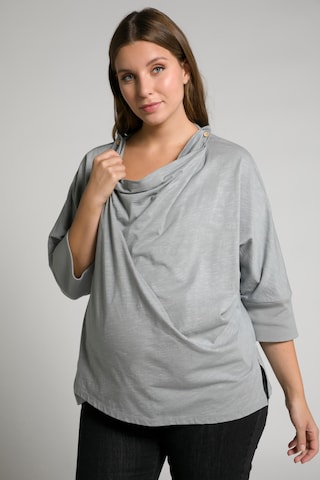 T-shirt Ulla Popken en gris : devant